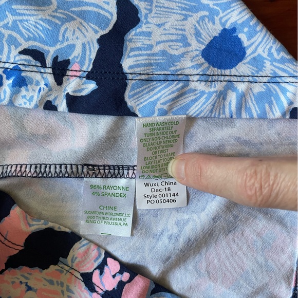 Lilly Pulitzer Stirling Ruffle Dress in Bright Navy Amore Please - Picture 13 of 16